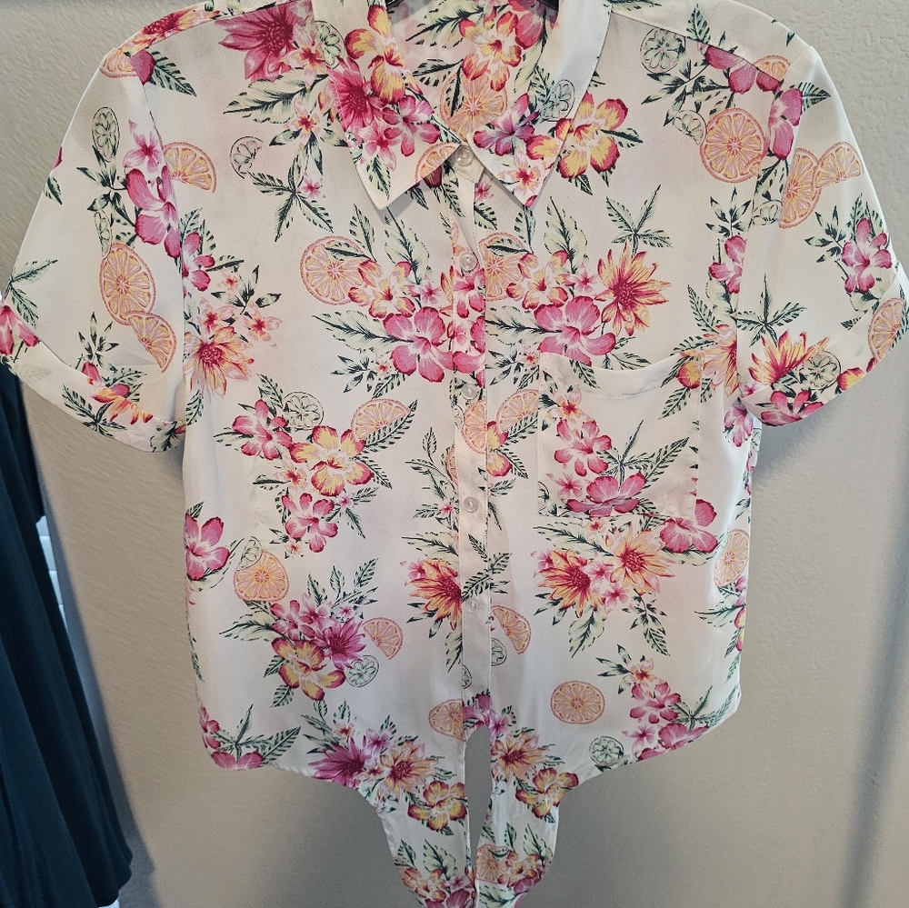 Floral Print Women's Top